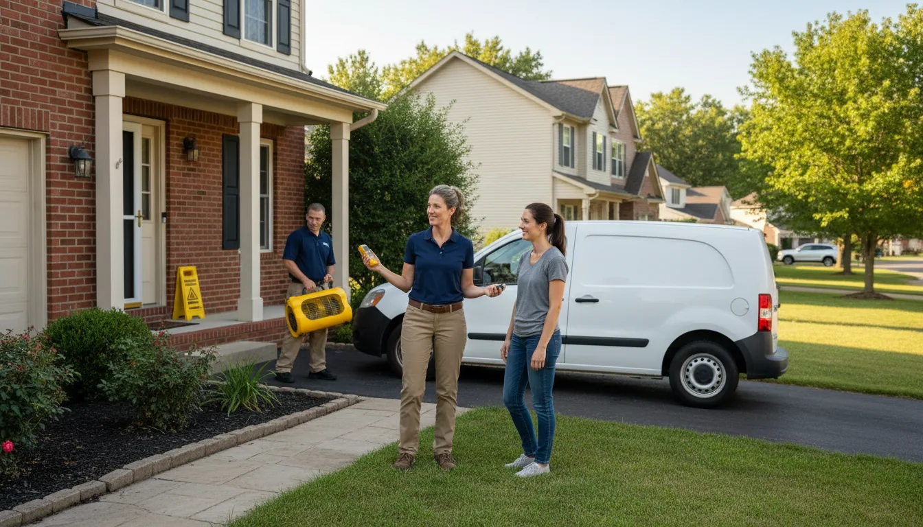 Water restoration image for Dehumidification And Cleanup Services in Pembroke, KY